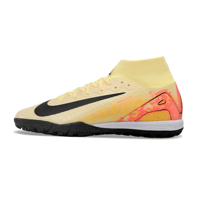 Chuteira Infantil Society Nike Air Zoom Mercurial Superfly 10 Elite TF Laranja e Preto 