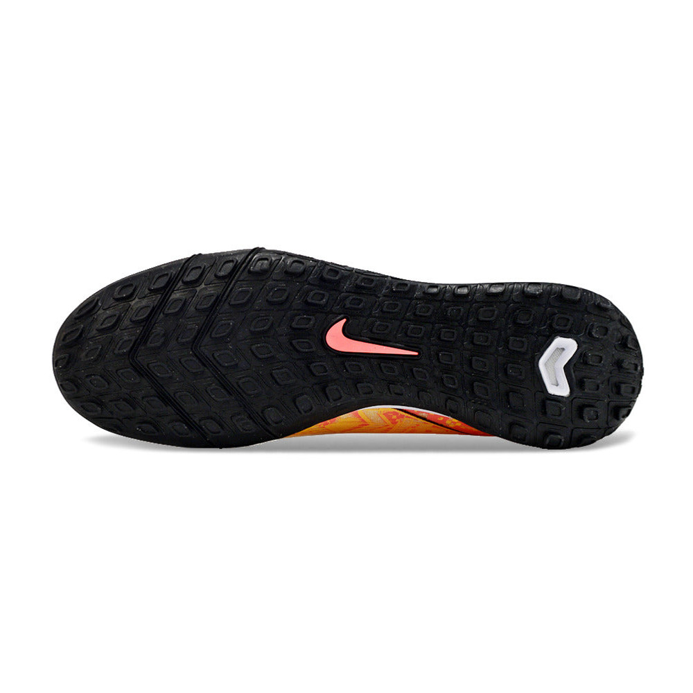 Chuteira Infantil Society Nike Air Zoom Mercurial Superfly 10 Elite TF Laranja e Preto 