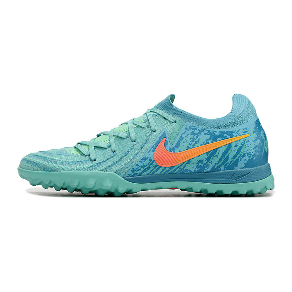Chuteira Infantil Society Nike Phantom GX 2 Elite TF Azul e Verde 
