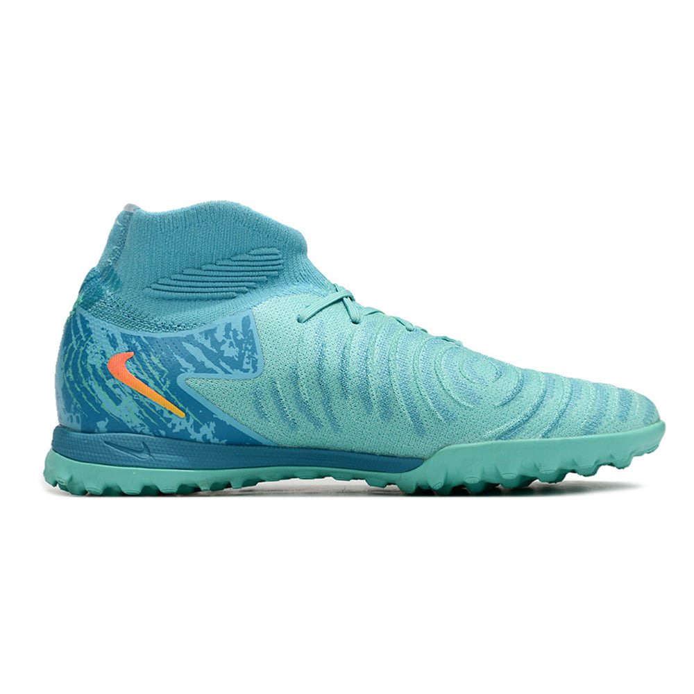 Chuteira Infantil Society Nike Phantom Luna 2 Elite TF Azul e Verde 