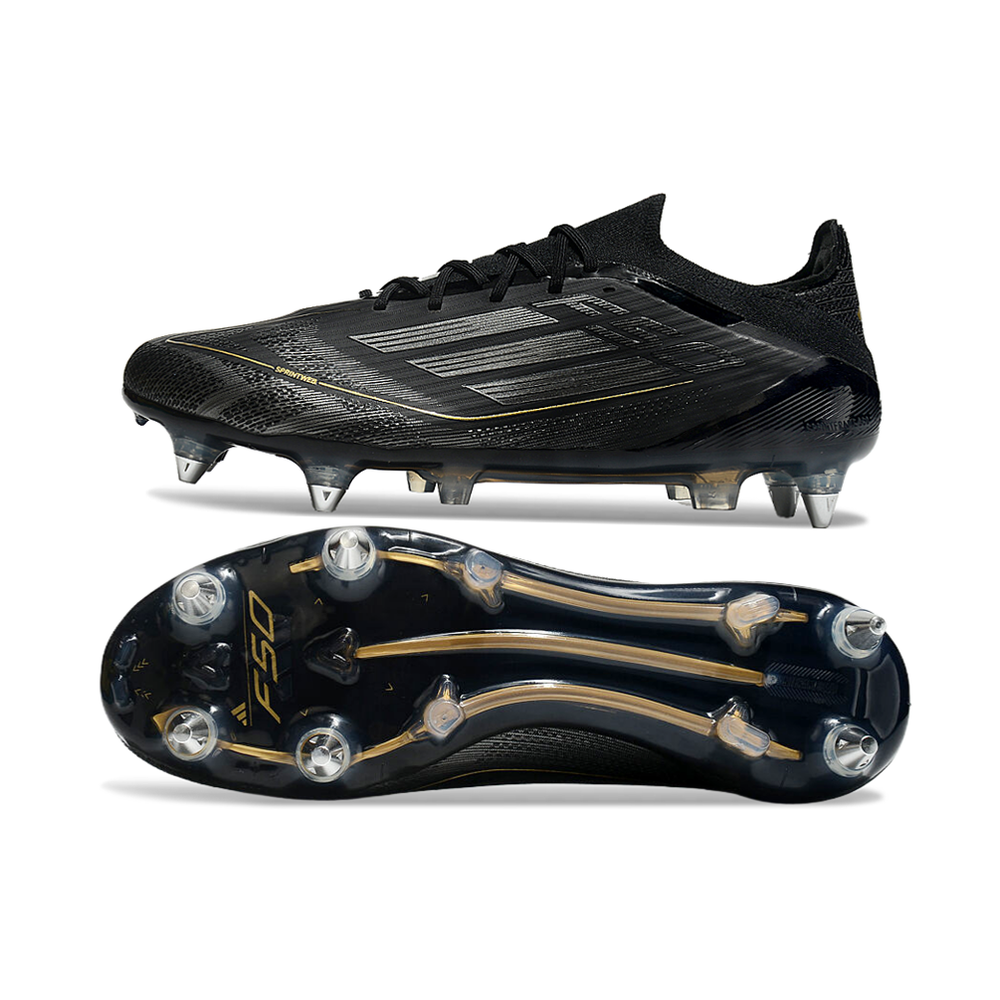 Chuteira Campo Adidas F50 Ponta de Aluminio Preta 