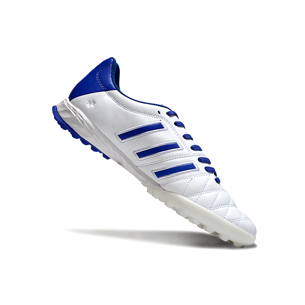 Chuteira Society Adidas AdiPure 11 Pro TF Branca e Azul
