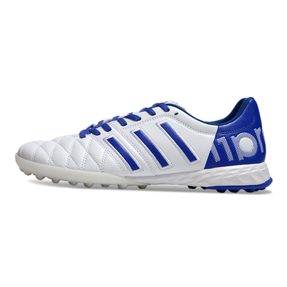 Chuteira Society Adidas AdiPure 11 Pro TF Branca e Azul
