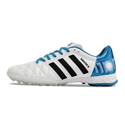 Chuteira Society Adidas AdiPure 11 Pro TF Branca e Azul "Toni Kroos"
