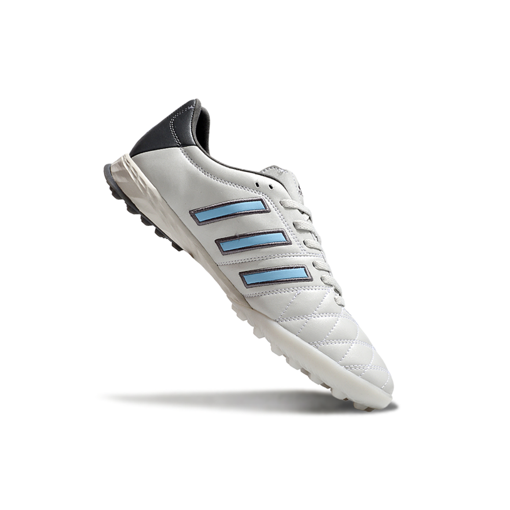 Chuteira Society Adidas AdiPure 11 Pro TF Branca, Cinza e Azul