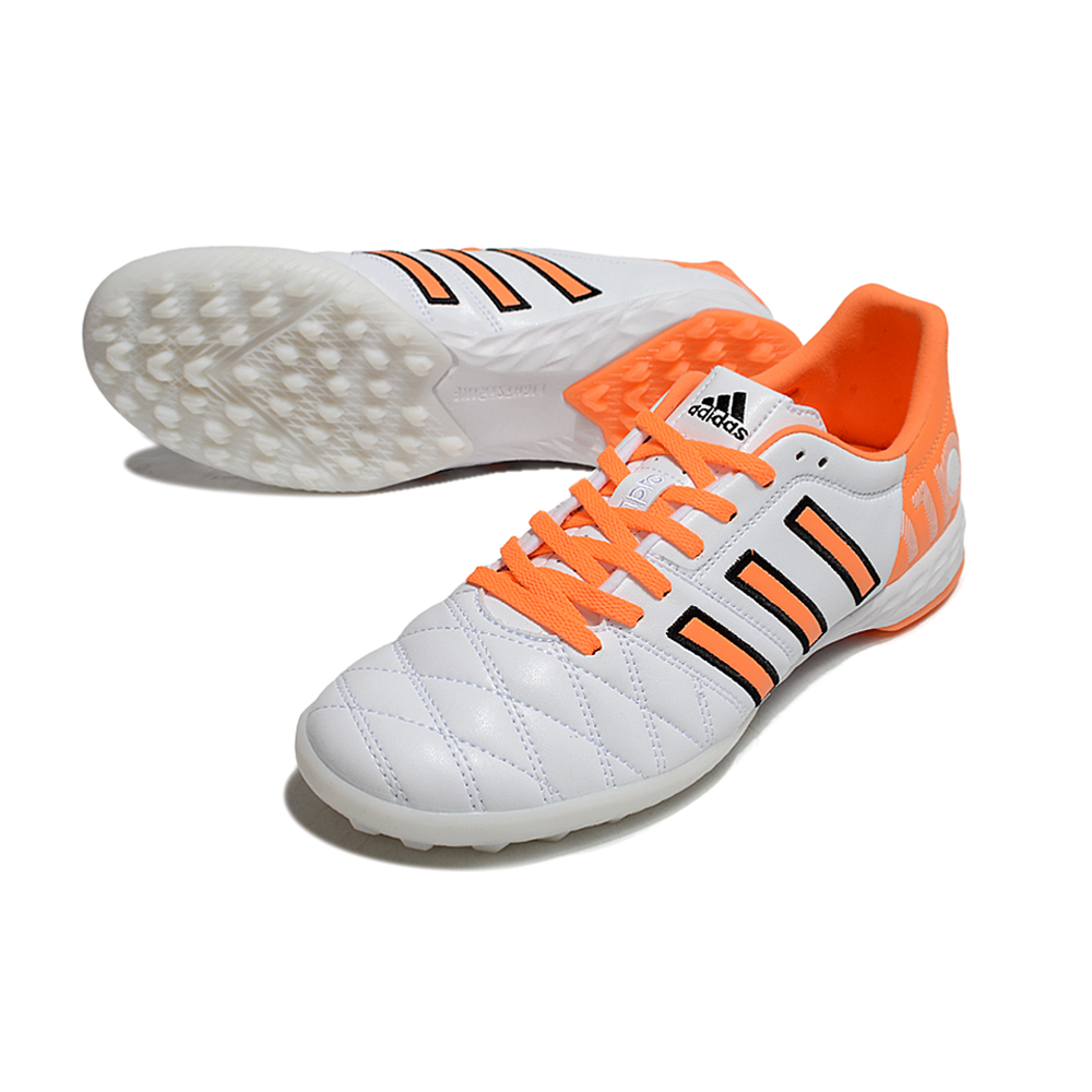 Chuteira Society Adidas AdiPure 11 Pro TF Branco e Laranja