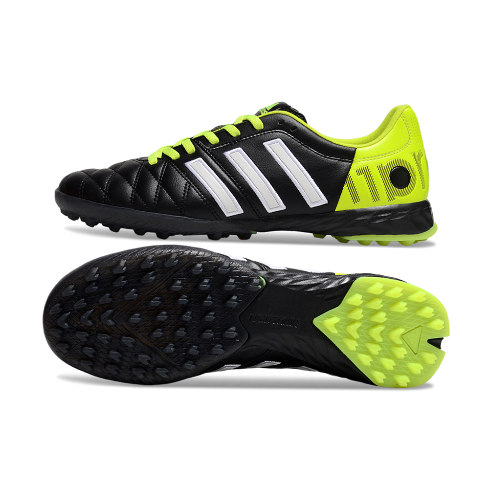 Chuteira Society Adidas AdiPure 11 Pro TF Preta e Verde