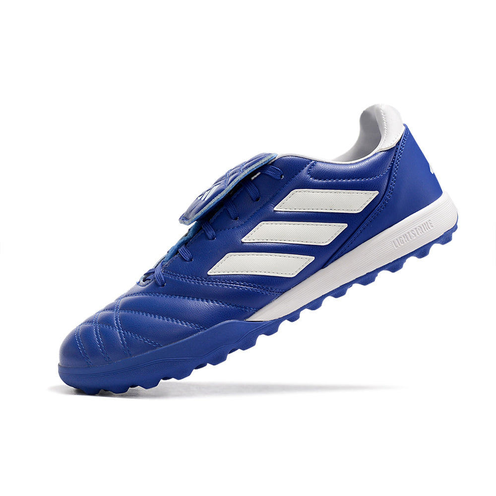 Chuteira Society Adidas Copa Gloro TF Azul e Branco