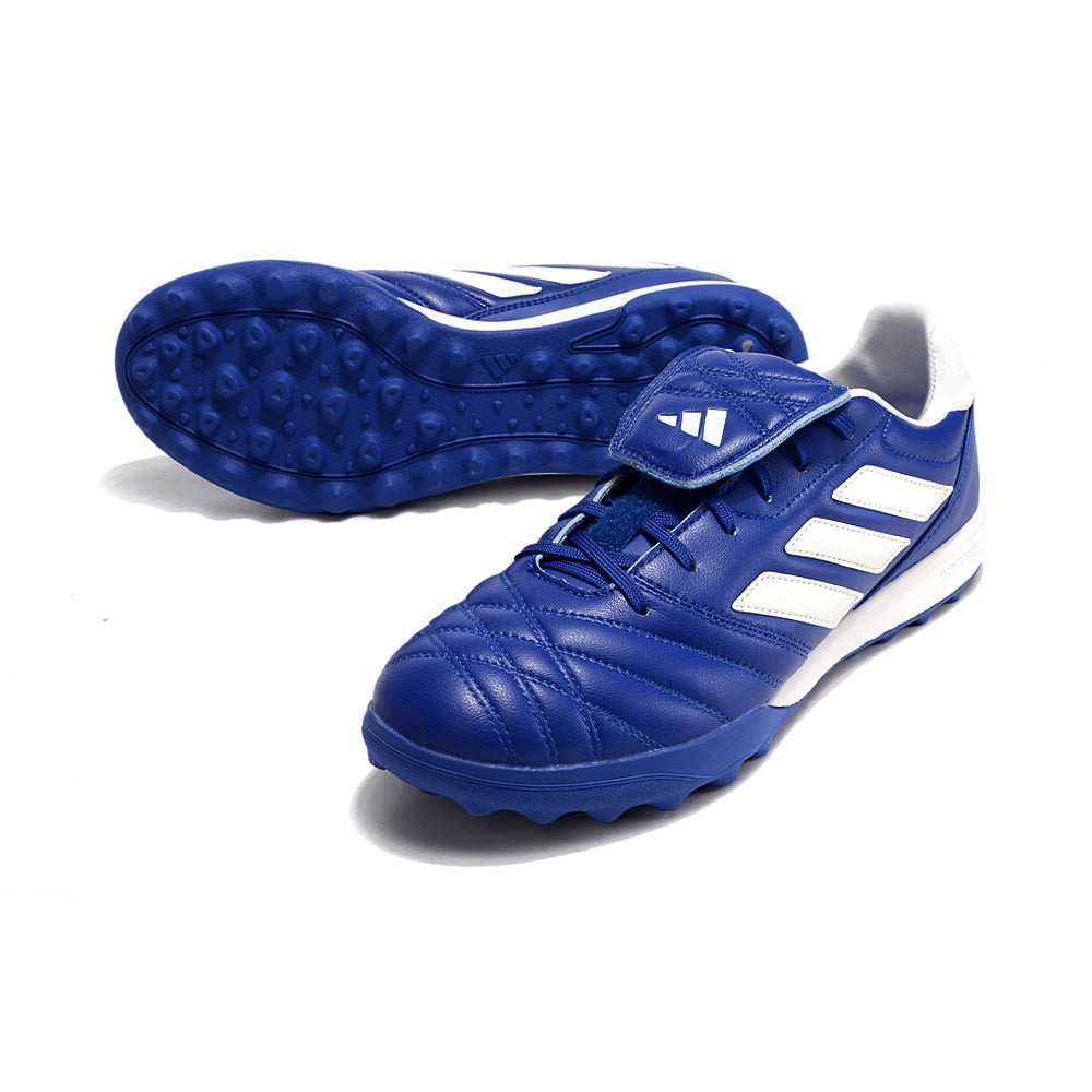 Chuteira Society Adidas Copa Gloro TF Azul e Branco