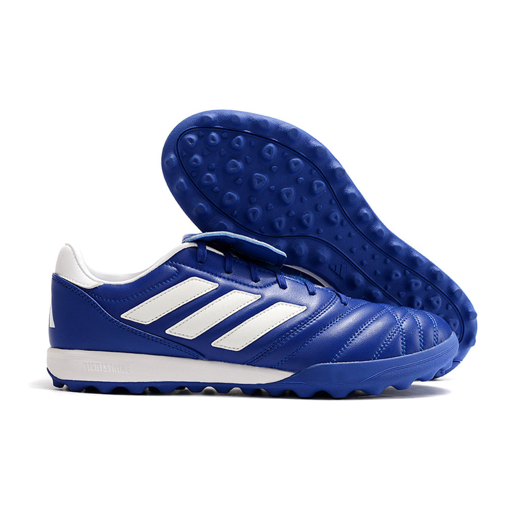 Chuteira Society Adidas Copa Gloro TF Azul e Branco