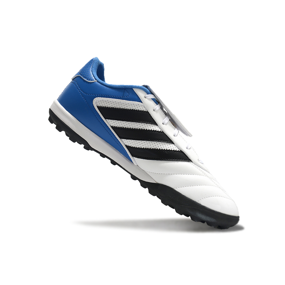 Chuteira Society Adidas Copa Gloro TF Branca e Azul