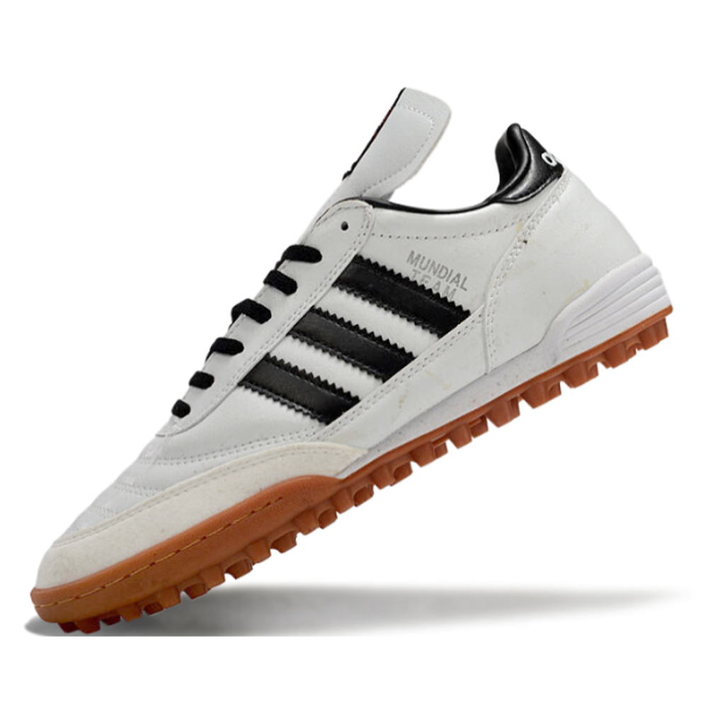 Chuteira Society Adidas Copa Mundial Team TF Branco e Preto