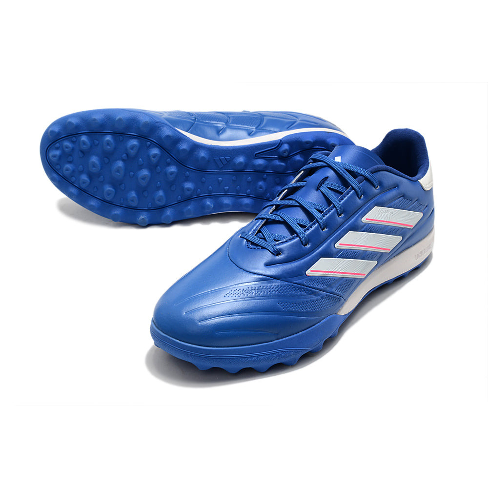 Chuteira Society Adidas Copa Pure.1 TF Azul e Branco 