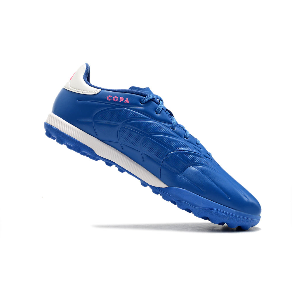 Chuteira Society Adidas Copa Pure.1 TF Azul e Branco 