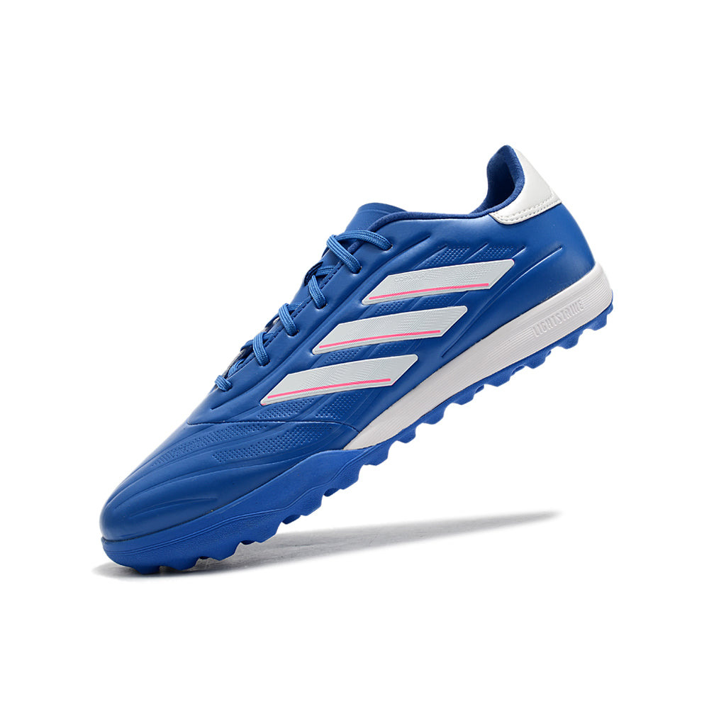 Chuteira Society Adidas Copa Pure.1 TF Azul e Branco 