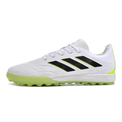 Chuteira Society Adidas Copa Pure.1 TF Branca e Verde 