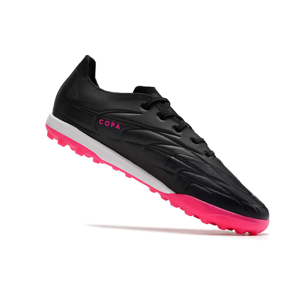 Chuteira Society Adidas Copa Pure.1 TF Preta e Rosa 