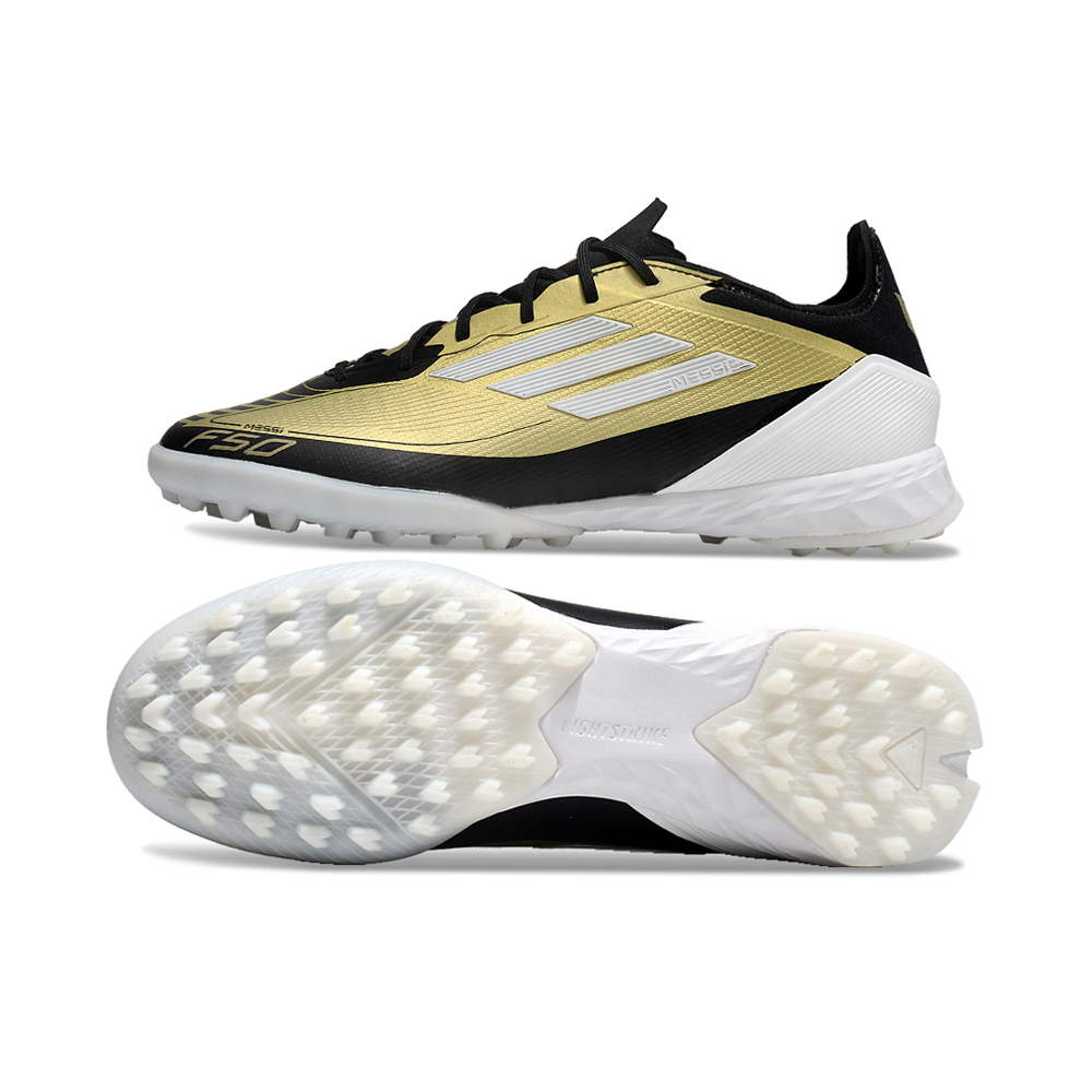 Chuteira Society Adidas F50 TF Dourada 