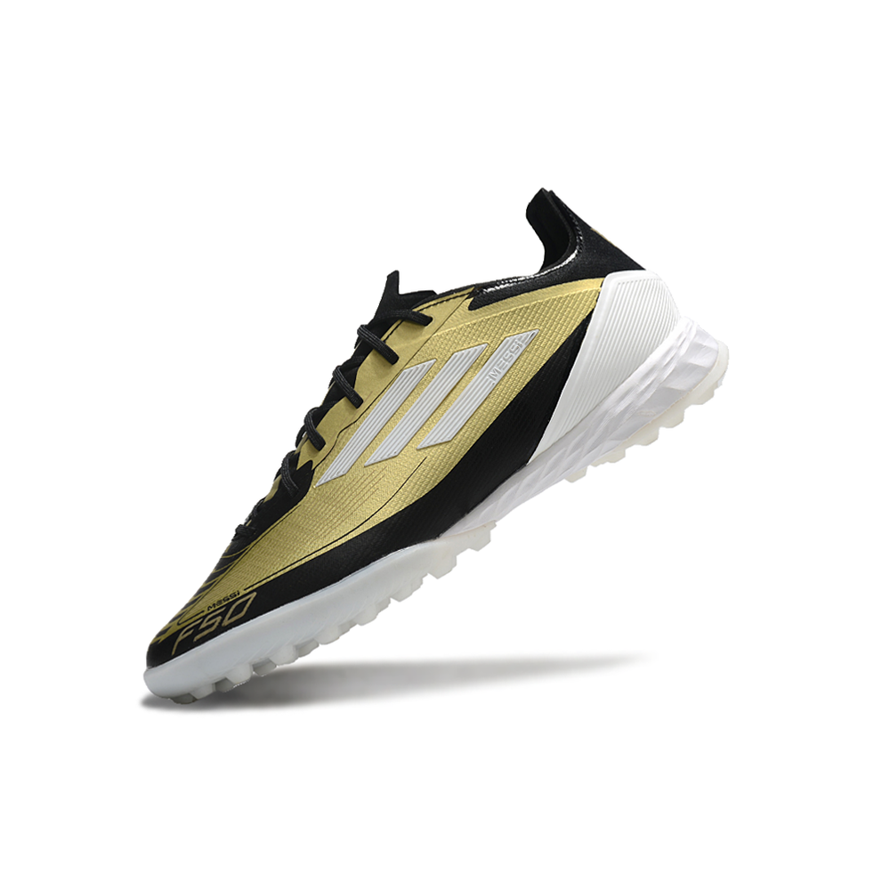 Chuteira Society Adidas F50 TF Dourada 