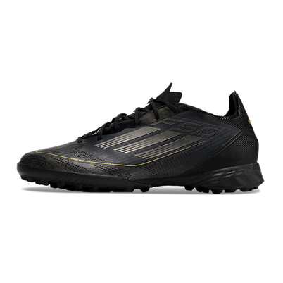 Chuteira Society Adidas F50 TF Preta e Dourada 
