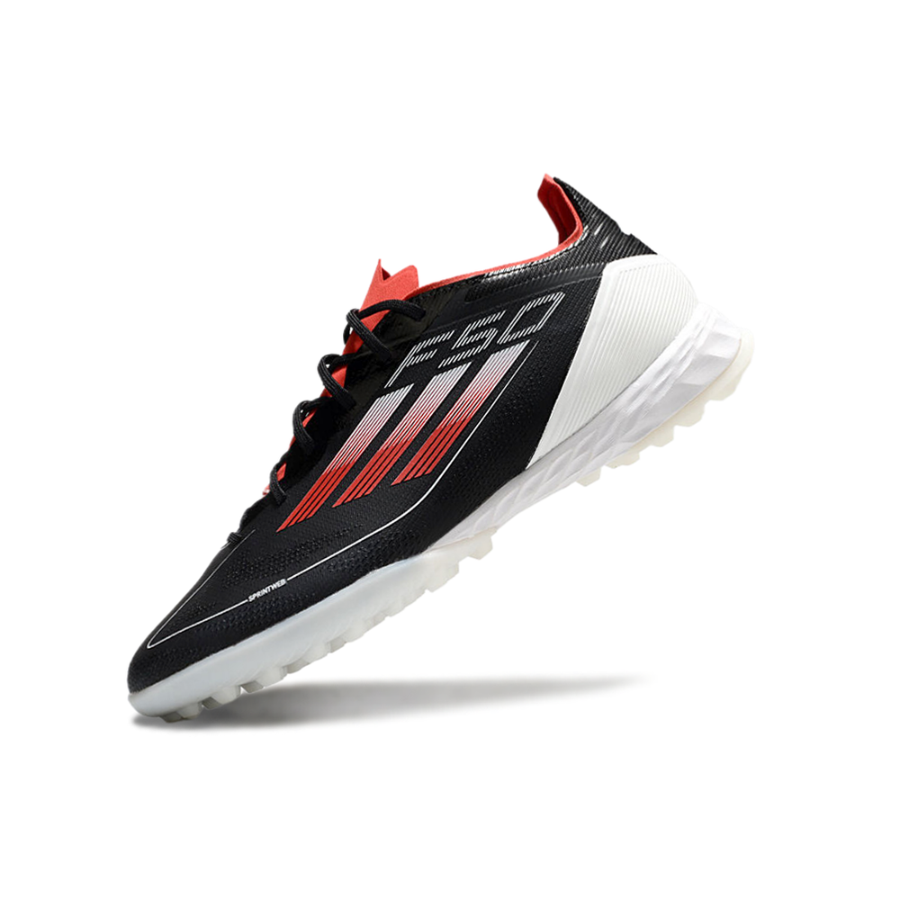 Chuteira Society Adidas F50 TF Preta e Vermelha