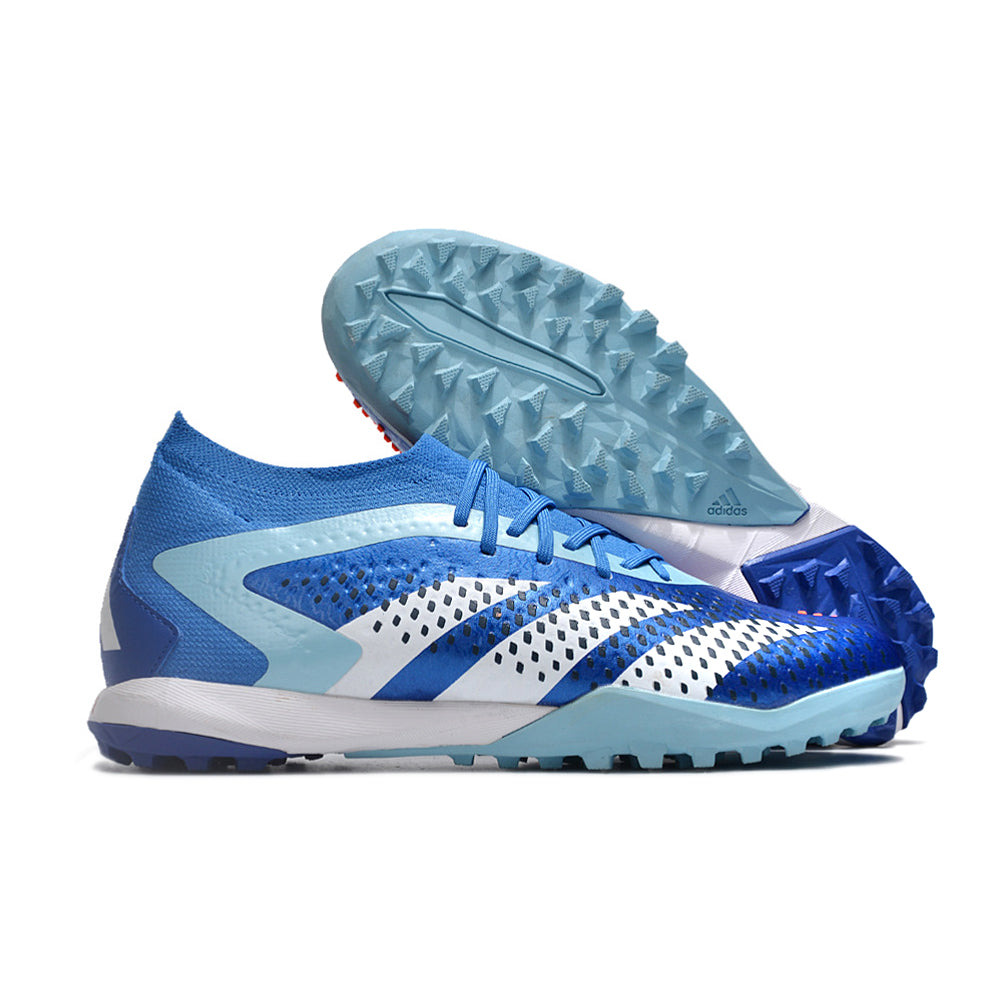 Chuteira Society Adidas Predator Accuracy.1 TF Azul 