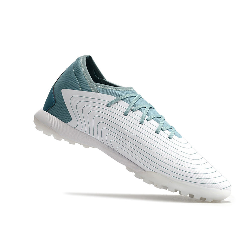 Chuteira Society Adidas Predator Accuracy.1 TF Branca e Azul 