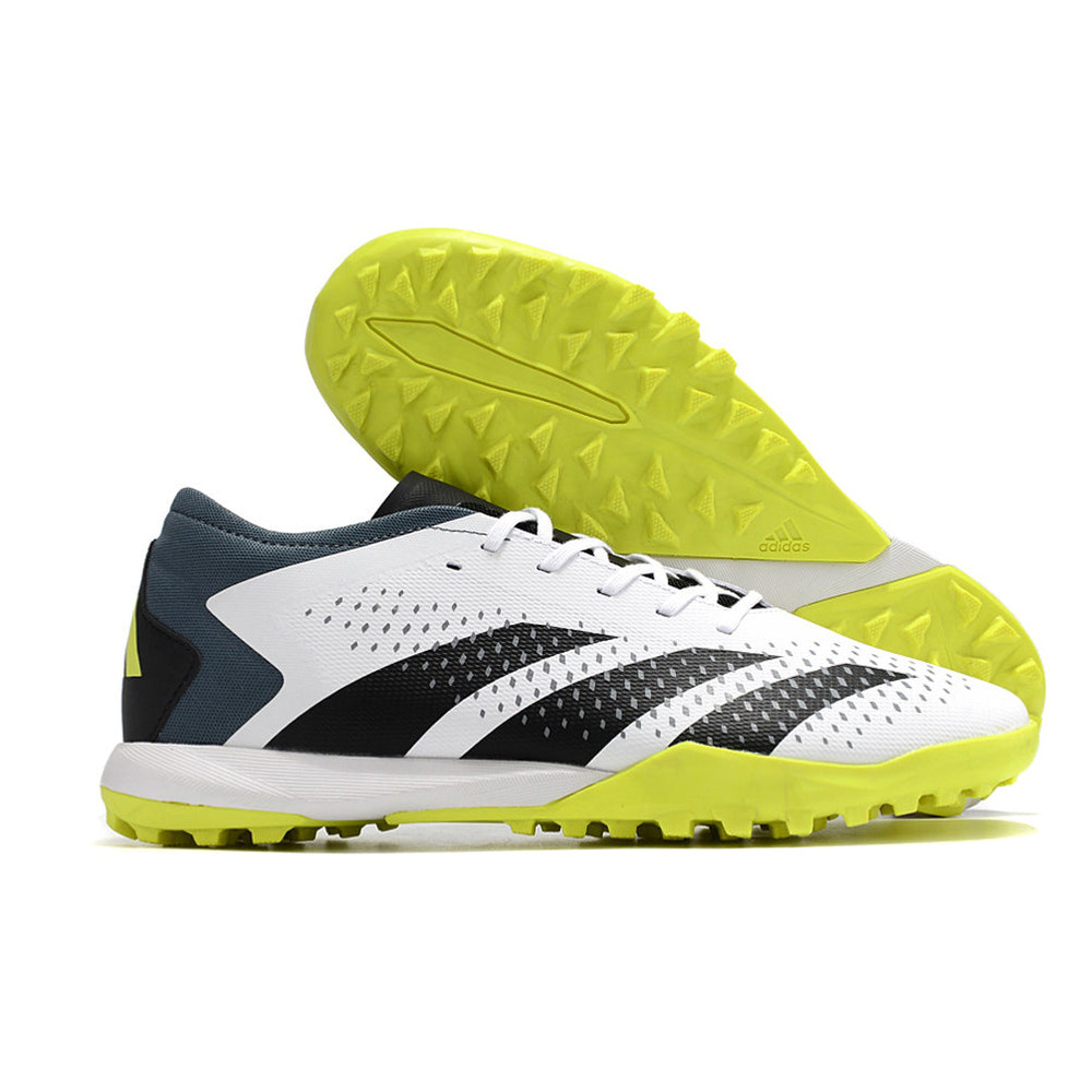 Chuteira Society Adidas Predator Accuracy.1 TF Low Branca e Verde 