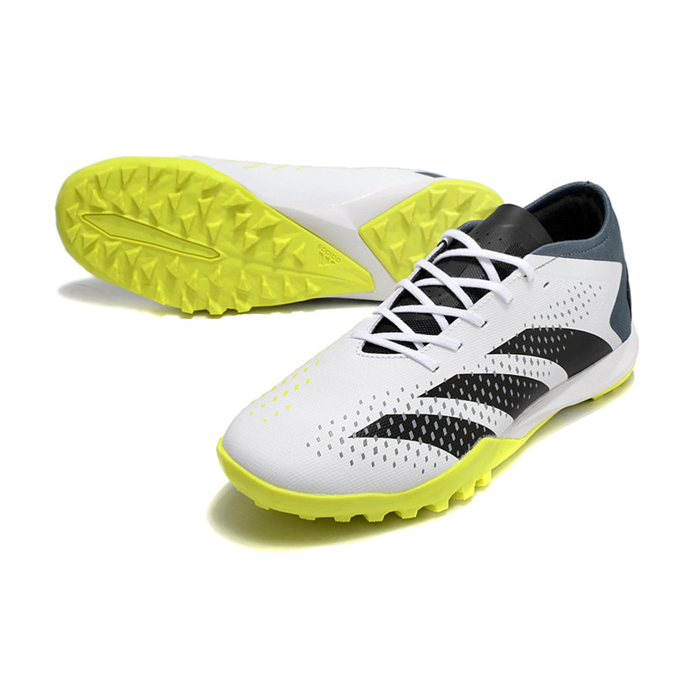 Chuteira Society Adidas Predator Accuracy.1 TF Low Branca e Verde 