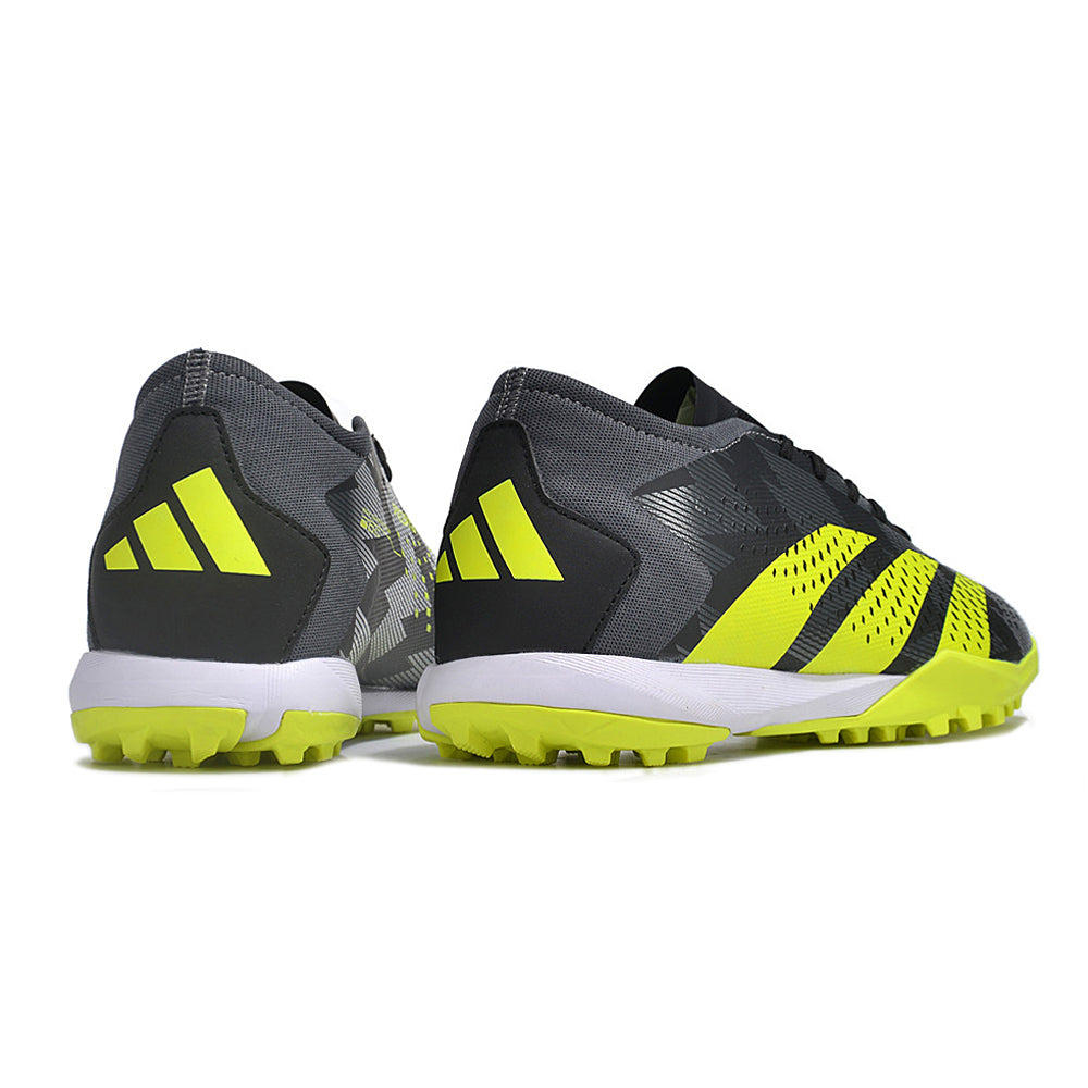 Chuteira Society Adidas Predator Accuracy.1 TF Low Preta e Verde 
