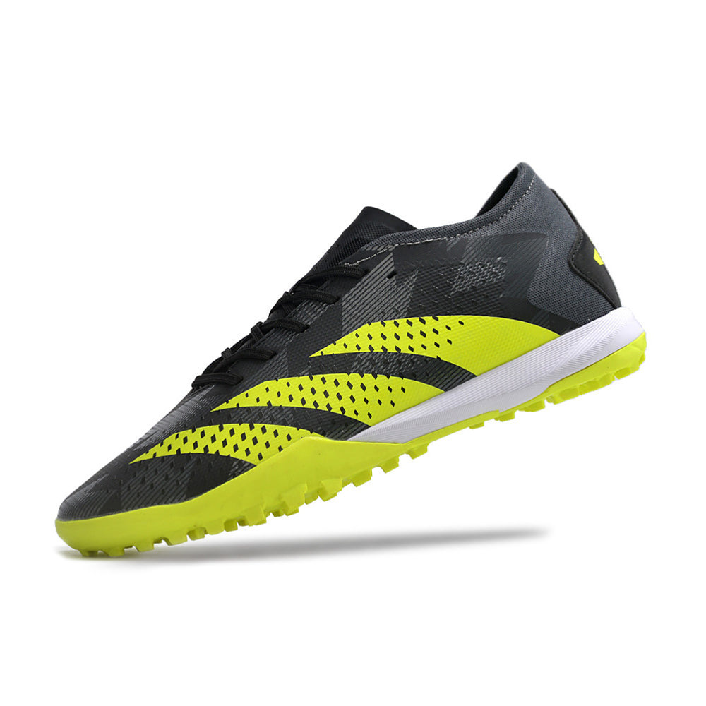 Chuteira Society Adidas Predator Accuracy.1 TF Low Preta e Verde 