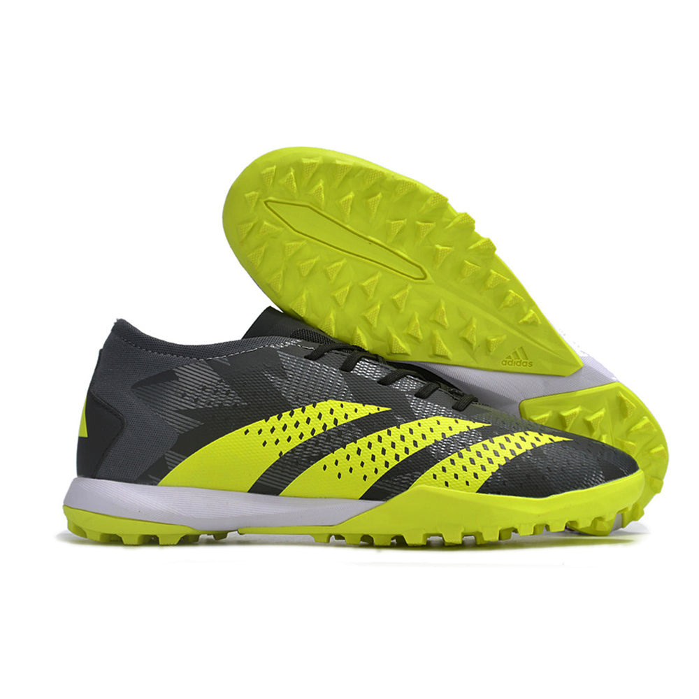 Chuteira Society Adidas Predator Accuracy.1 TF Low Preta e Verde 