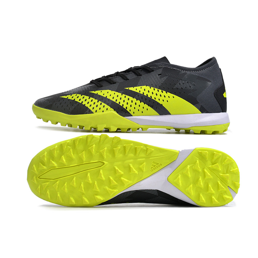 Chuteira Society Adidas Predator Accuracy.1 TF Low Preta e Verde 