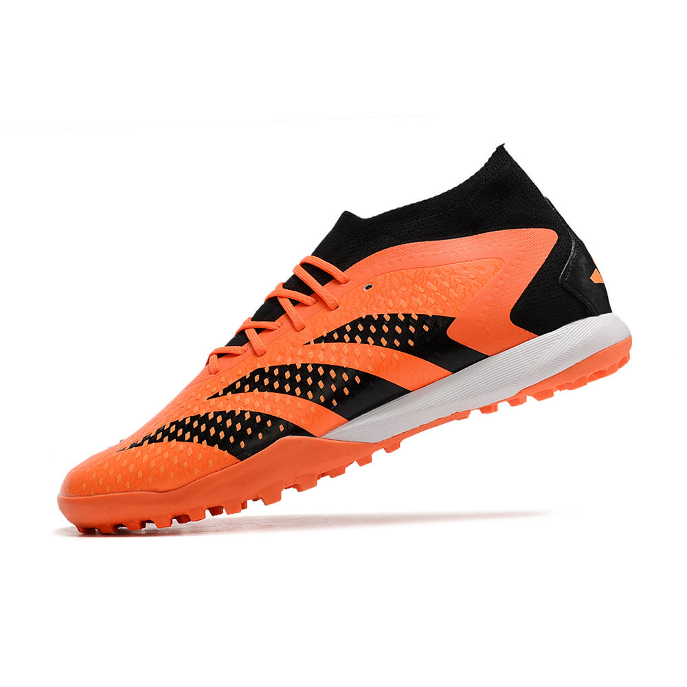 Chuteira Society Adidas Predator Accuracy.1 TF Preta e Laranja 