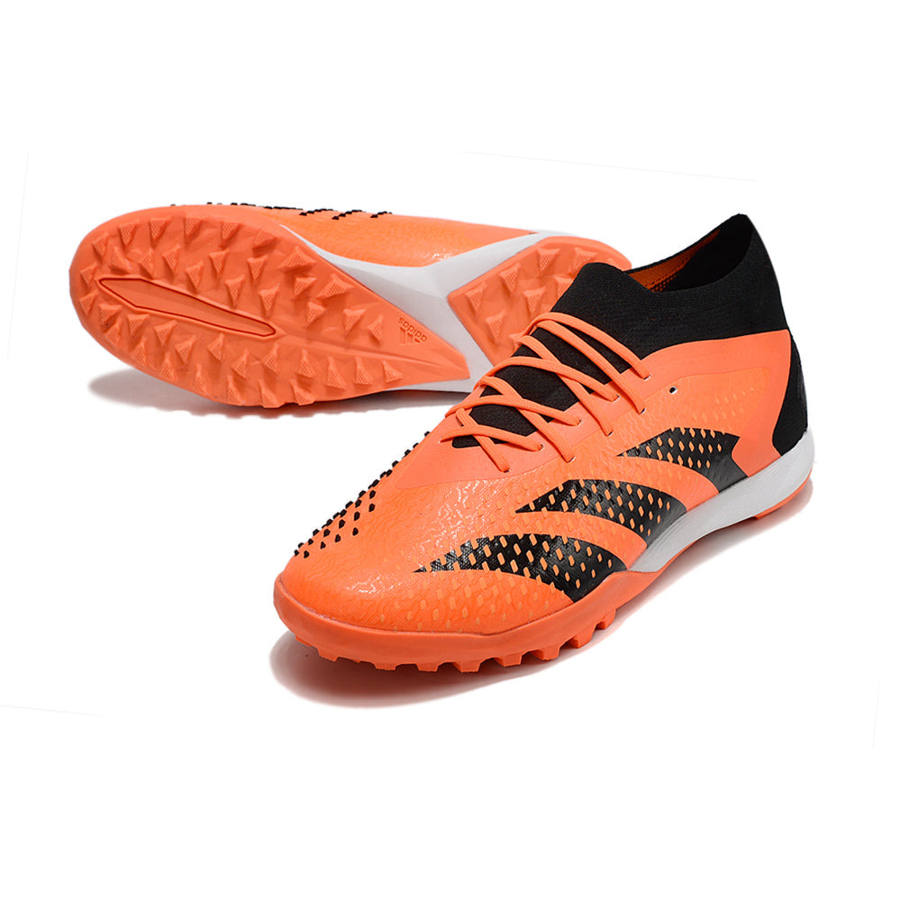 Chuteira Society Adidas Predator Accuracy.1 TF Preta e Laranja 