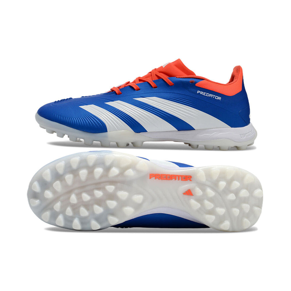 Chuteira Society Adidas Predator Elite TF Azul e Branco 