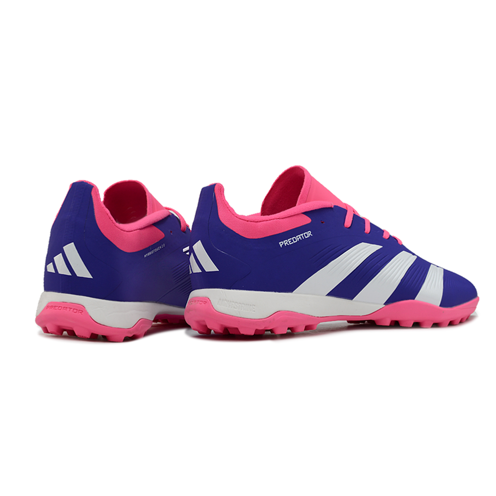 Chuteira Society Adidas Predator Elite TF Azul e Rosa