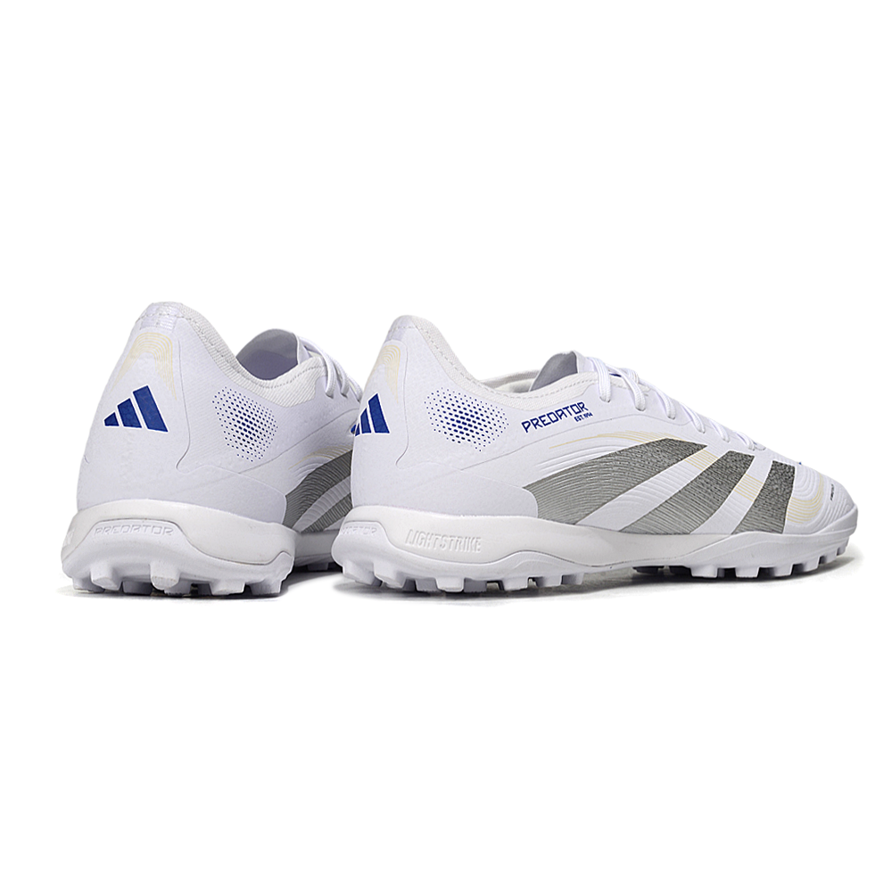 Chuteira Society Adidas Predator Elite TF Branca e Azul