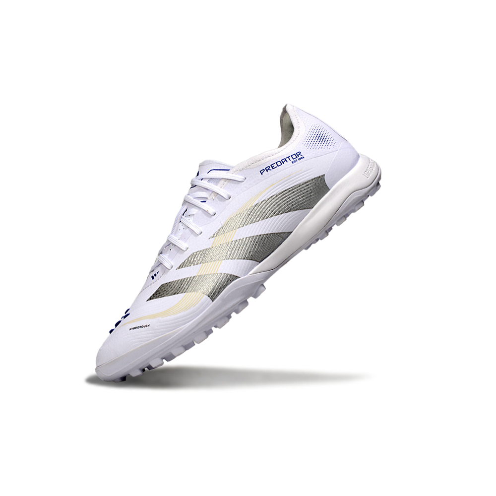 Chuteira Society Adidas Predator Elite TF Branca e Azul
