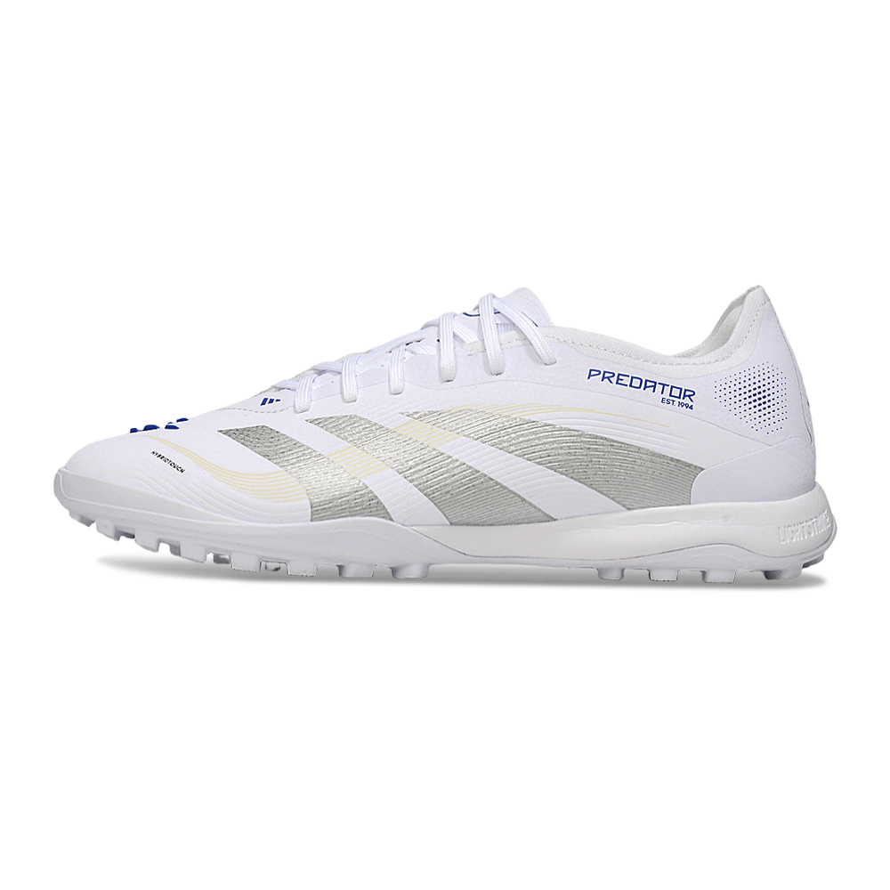 Chuteira Society Adidas Predator Elite TF Branca e Azul