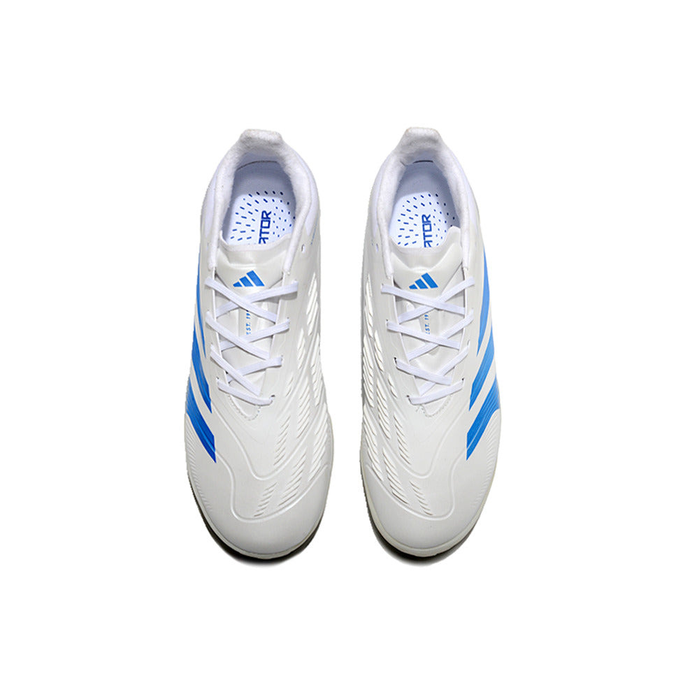 Chuteira Society Adidas Predator Elite TF Branca e Azul 