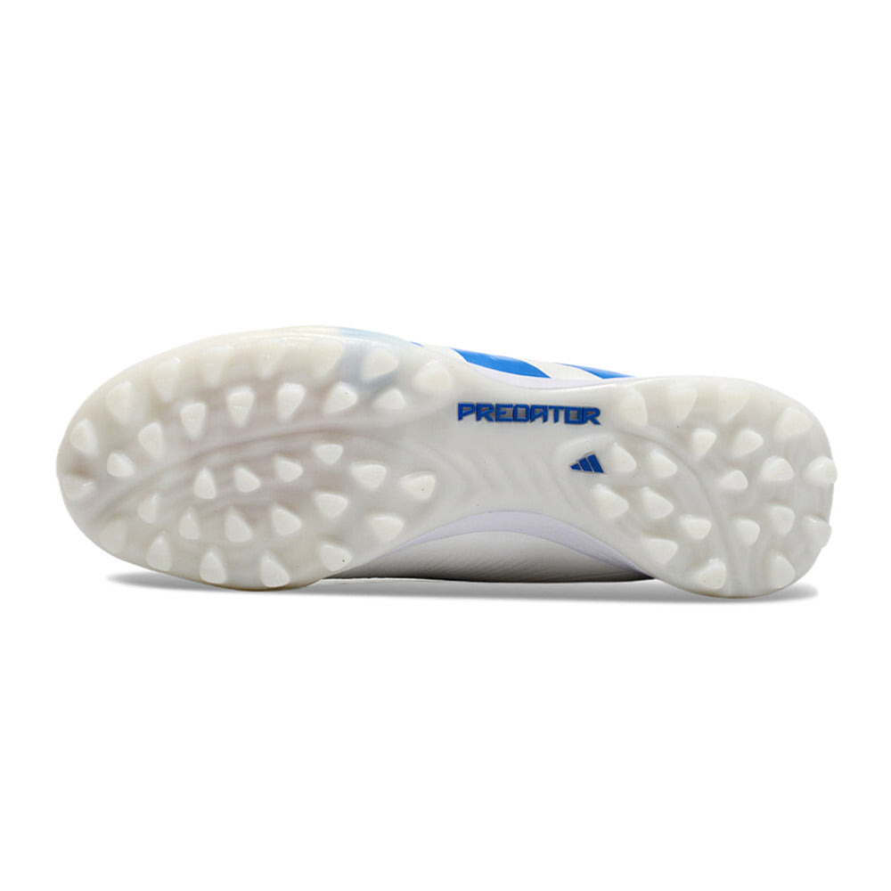 Chuteira Society Adidas Predator Elite TF Branca e Azul 