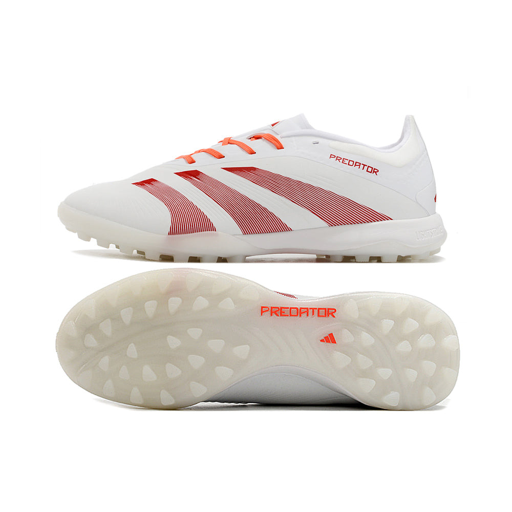 Chuteira Society Adidas Predator Elite TF Branca e Vermelha