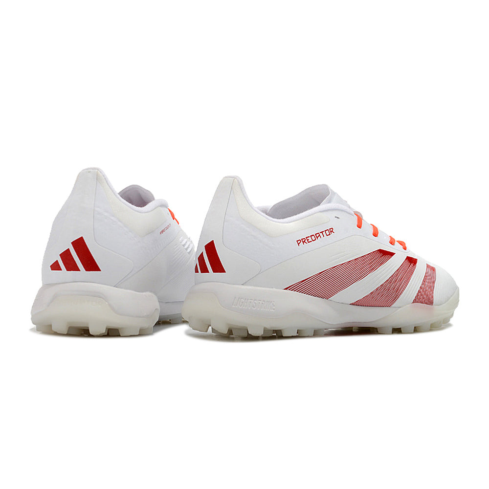 Chuteira Society Adidas Predator Elite TF Branca e Vermelha