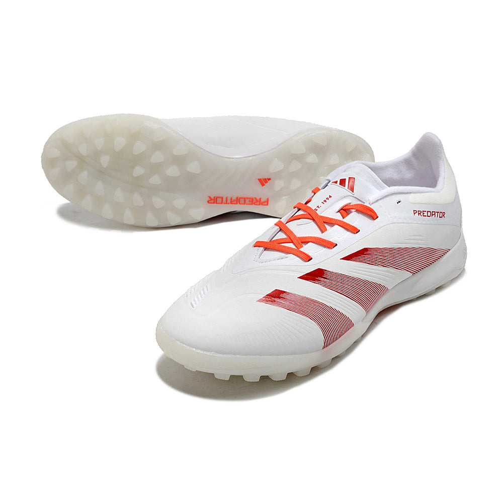 Chuteira Society Adidas Predator Elite TF Branca e Vermelha