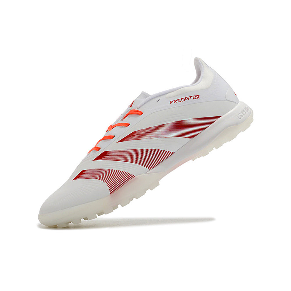 Chuteira Society Adidas Predator Elite TF Branca e Vermelha