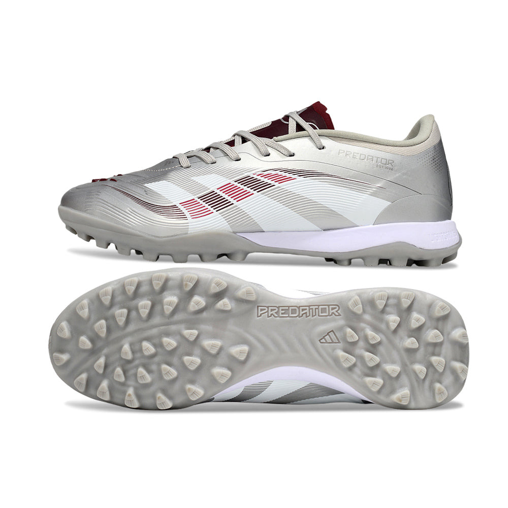 Chuteira Society Adidas Predator Elite TF Prata 