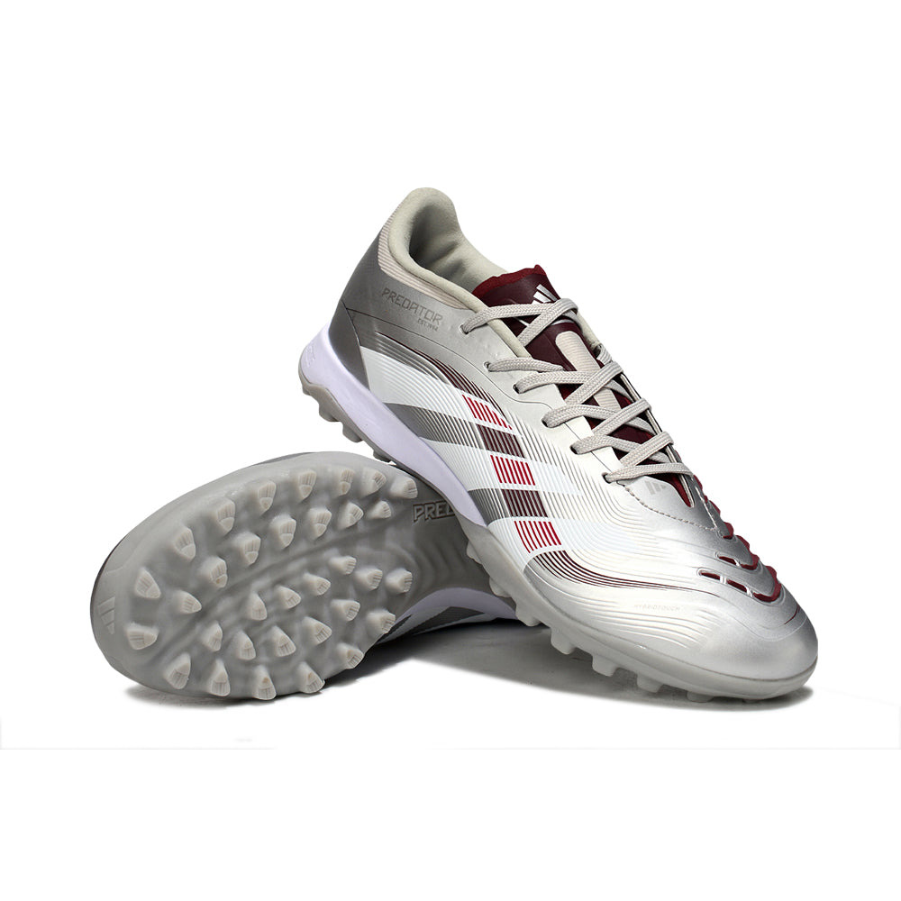 Chuteira Society Adidas Predator Elite TF Prata 