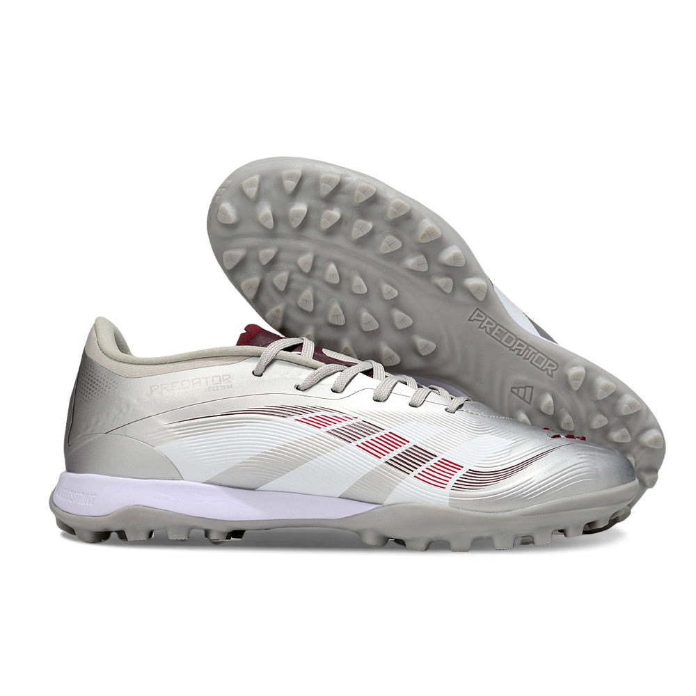 Chuteira Society Adidas Predator Elite TF Prata 