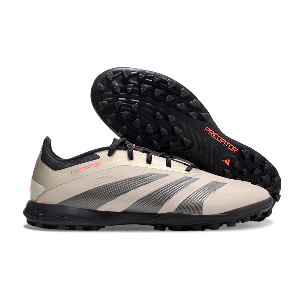 Chuteira Society Adidas Predator Elite TF Prata, Vermelho e Preto